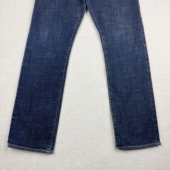 John Varvatos USA Bowery Jeans Men's Slim Straight Blue Denim Button Fly Size 32 - Picture 6 of 16